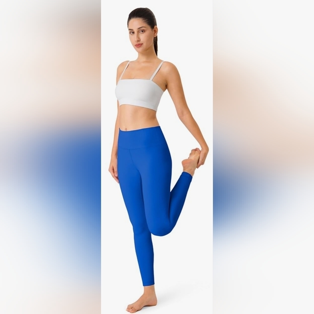 Women's Ribbed High Waisted Leggings - Picture 2 of 7